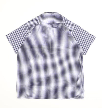 Mens UK Size L Peak Performance Blue  Button-Up Short Sleeve Casual Shirt