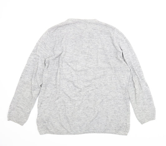 F&F Mens Grey   Pullover Jumper Size XL
