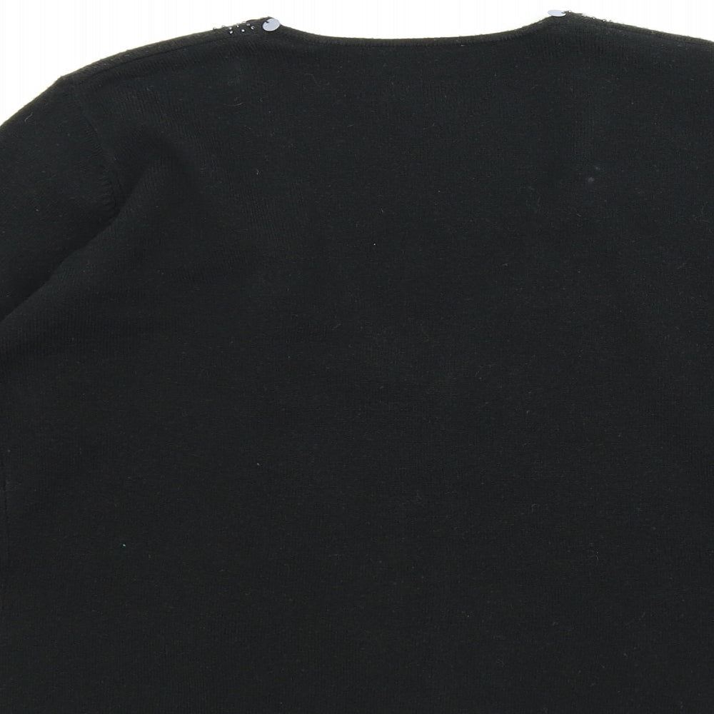 Preworn Womens Black   Cardigan Jumper Size M