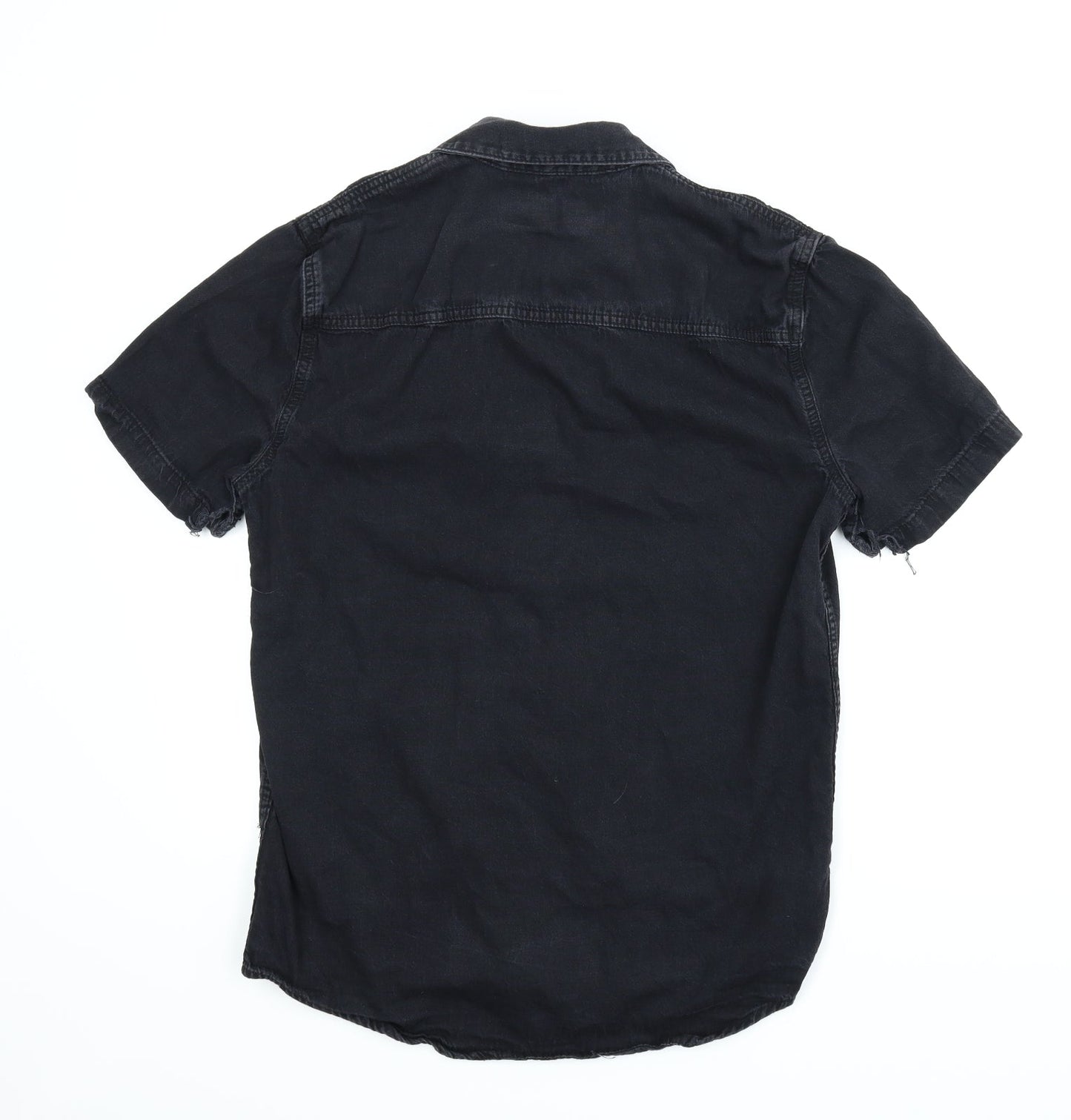 Topman Mens Black    Button-Up Size M