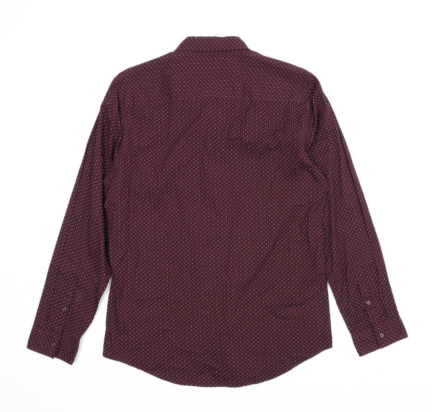 F&F Mens Purple    Button-Up Size M