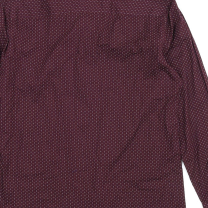 F&F Mens Purple    Button-Up Size M