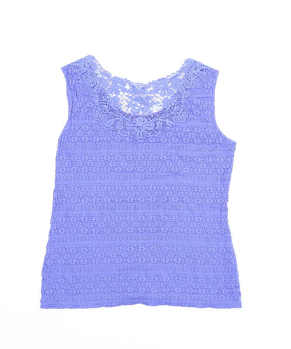 Womens UK Size 8 M&S Blue Basic Blouse