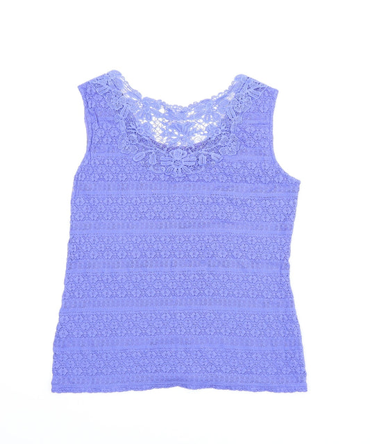 Womens UK Size 8 M&S Blue Basic Blouse