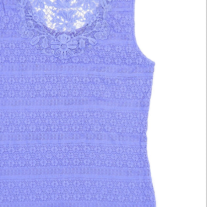 Womens UK Size 8 M&S Blue Basic Blouse