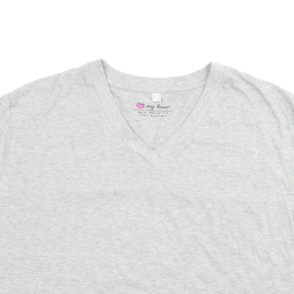 Love My Basic Womens Grey   Basic T-Shirt Size XL