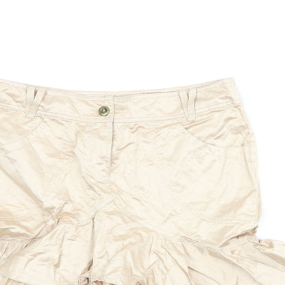 H&M Womens Gold   Trumpet Skirt Size 10