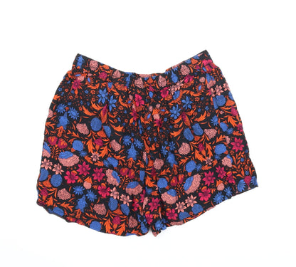 H&M Womens Multicoloured Floral  Culotte Shorts Size 8