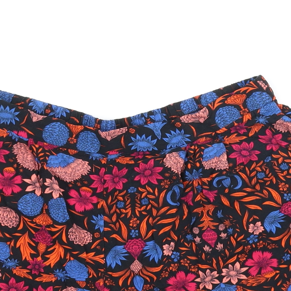 H&M Womens Multicoloured Floral  Culotte Shorts Size 8
