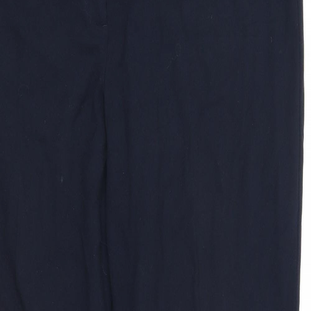 Womens UK Size 18 Marks and Spencer Regular Fit  Blue Trousers