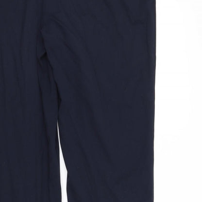Womens UK Size 18 Marks and Spencer Regular Fit  Blue Trousers
