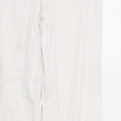 Best Basics Womens White   Straight Jeans Size 14 L31 in