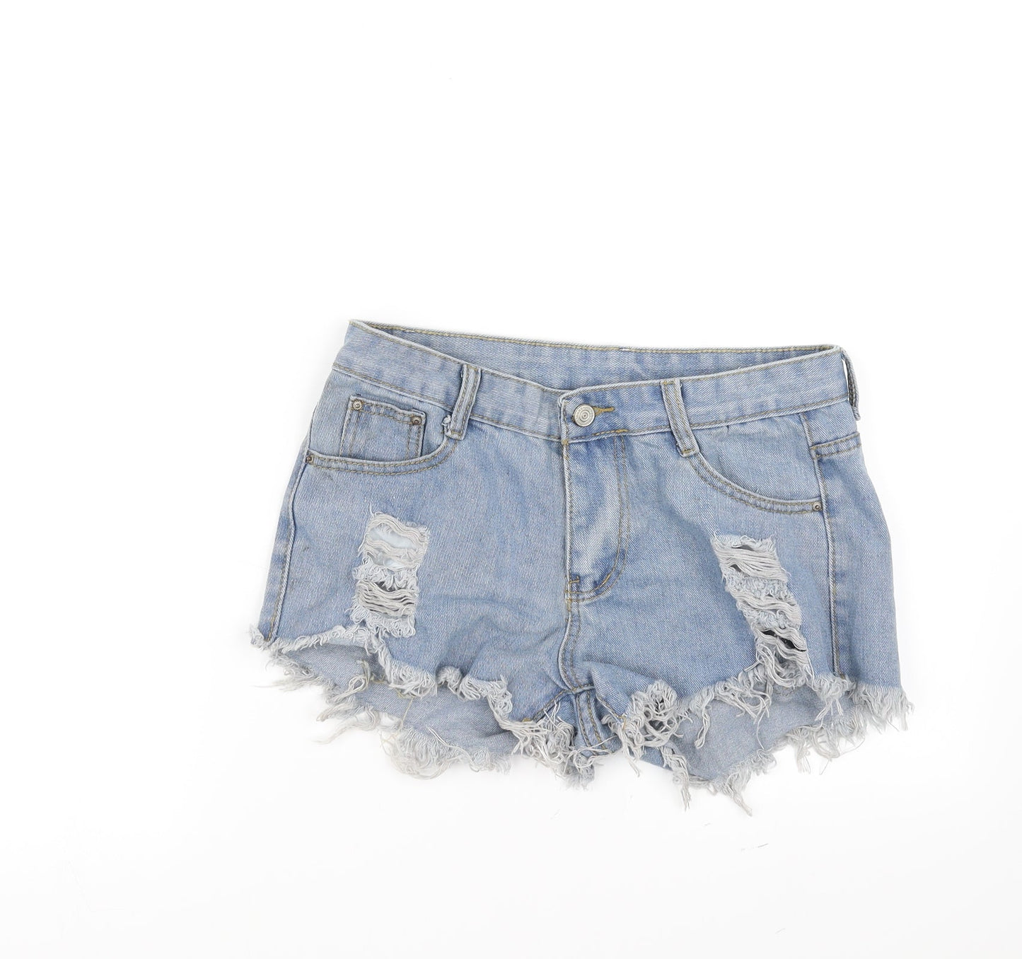 Womens UK Size L Preworn Regular Fit Cut-Off Shorts