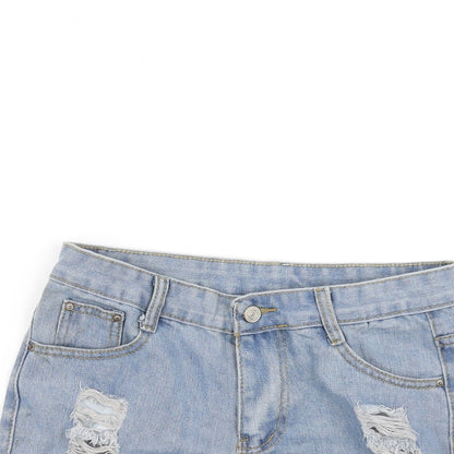 Womens UK Size L Preworn Regular Fit Cut-Off Shorts