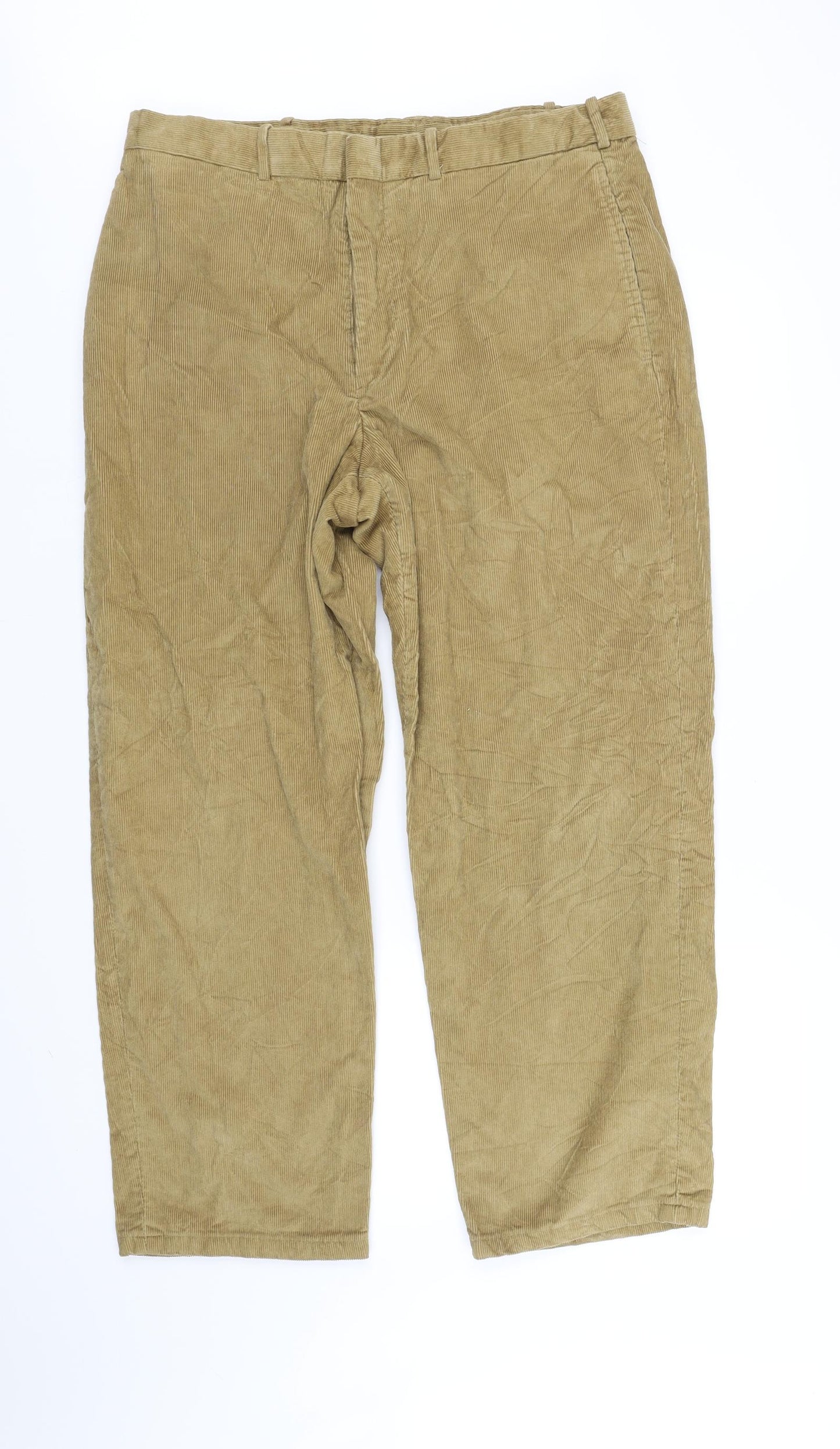 Lands' End Womens Beige   Straight Jeans Size 35 L30 in
