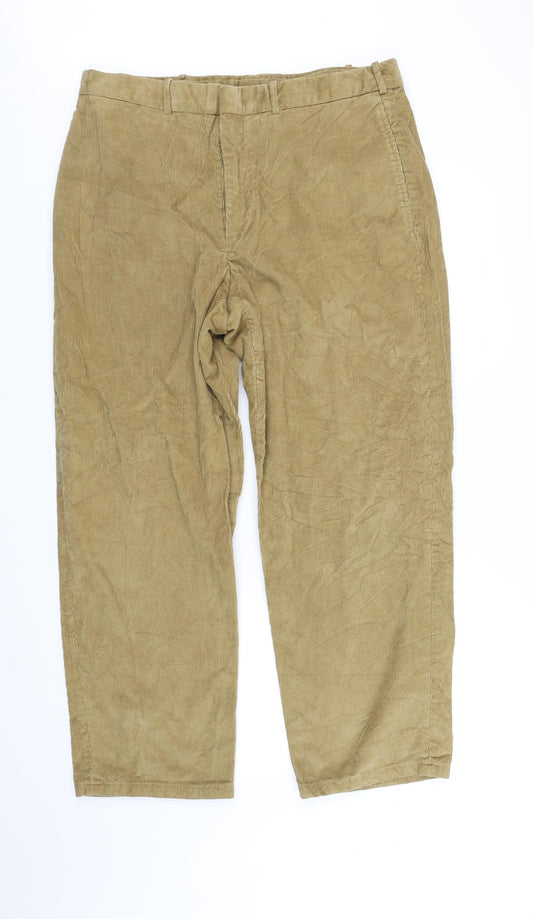 Lands' End Womens Beige   Straight Jeans Size 35 L30 in