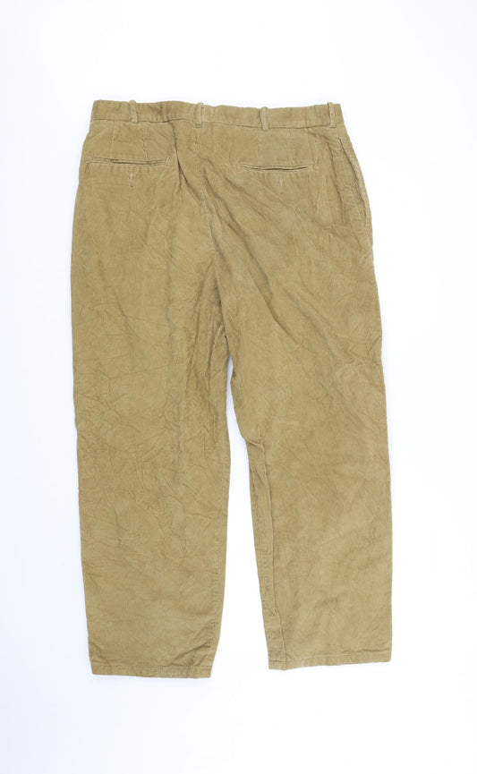 Lands' End Womens Beige   Straight Jeans Size 35 L30 in