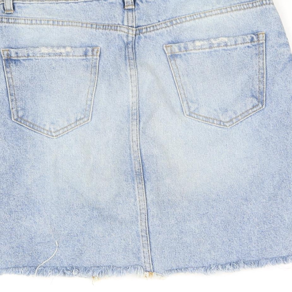 New Look Womens Blue   Flare Skirt Size 8