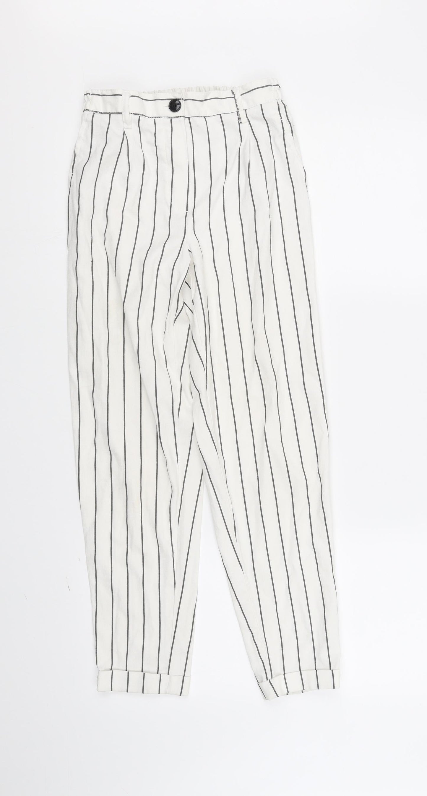 Womens UK Size XS Berksha Regular Fit Jogger White Trousers