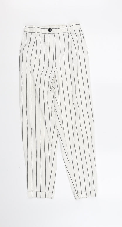 Womens UK Size XS Berksha Regular Fit Jogger White Trousers