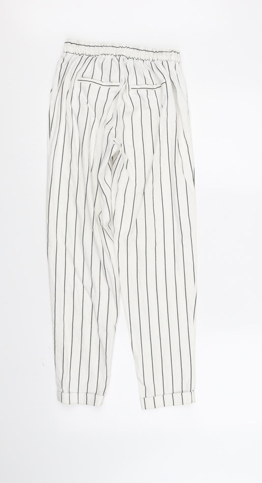 Womens UK Size XS Berksha Regular Fit Jogger White Trousers
