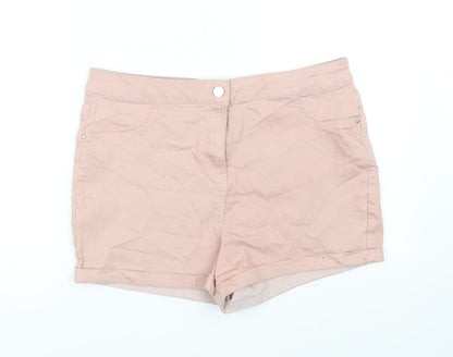 / Denim Womens Beige   Cut-Off Shorts Size 16