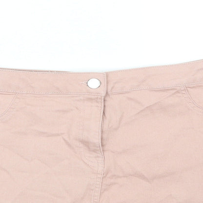 / Denim Womens Beige   Cut-Off Shorts Size 16