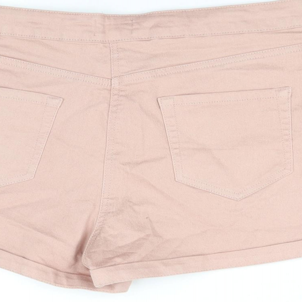 / Denim Womens Beige   Cut-Off Shorts Size 16