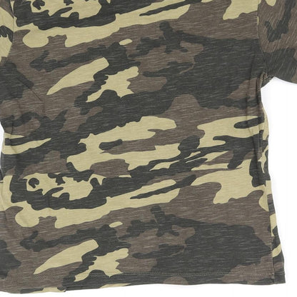 NEXT Boys Green Geometric  Basic T-Shirt Size 7 Years