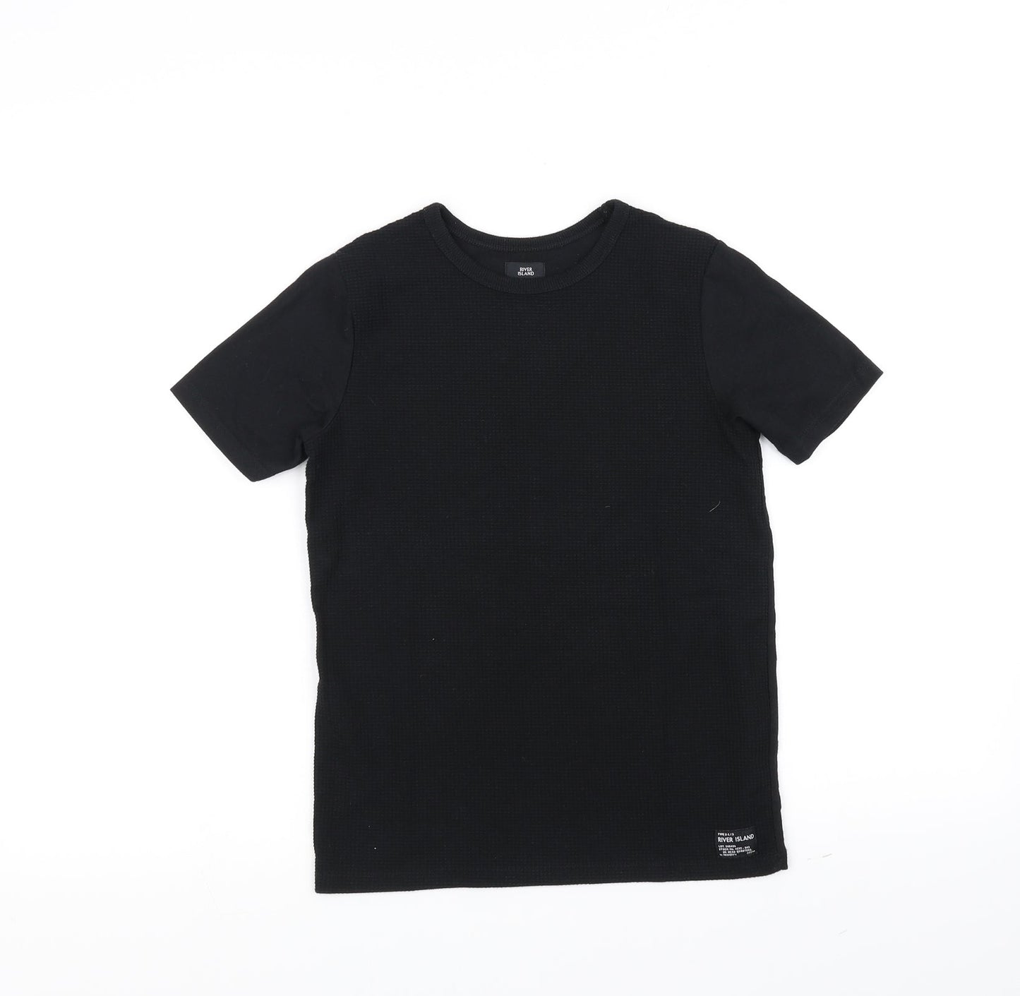 River Island Girls Black   Basic T-Shirt Size 7-8 Years