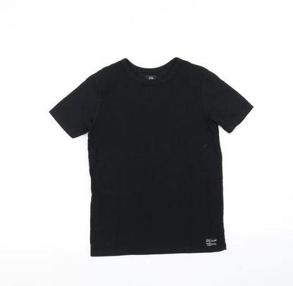 River Island Girls Black   Basic T-Shirt Size 7-8 Years