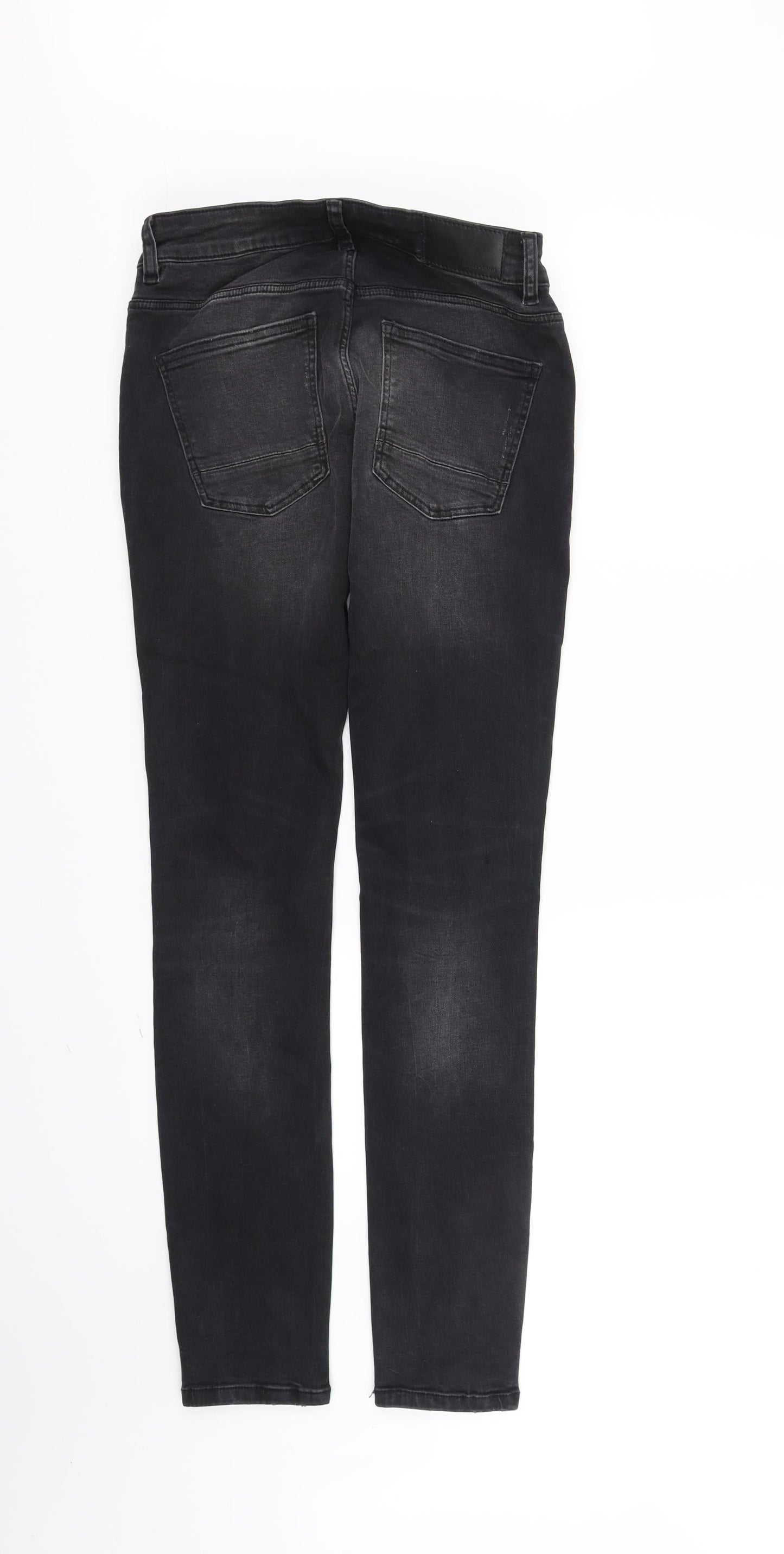 Primark Womens Black   Straight Jeans Size M L32 in
