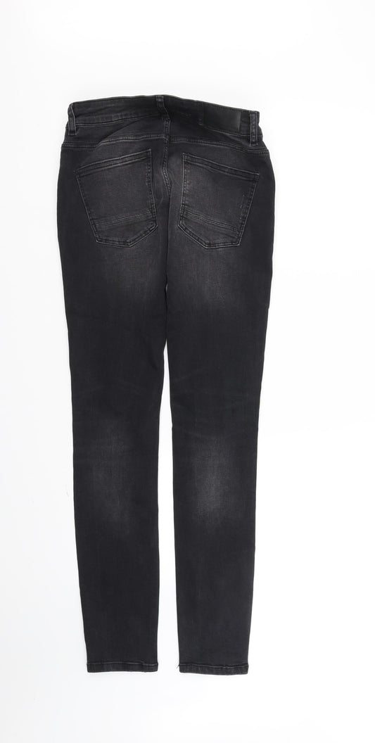 Primark Womens Black   Straight Jeans Size M L32 in