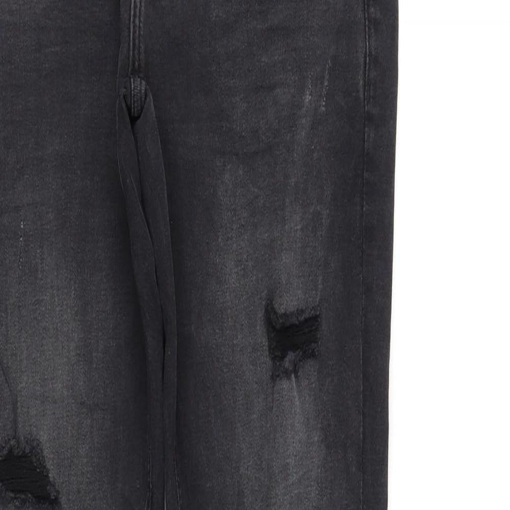 Primark Womens Black   Straight Jeans Size M L32 in