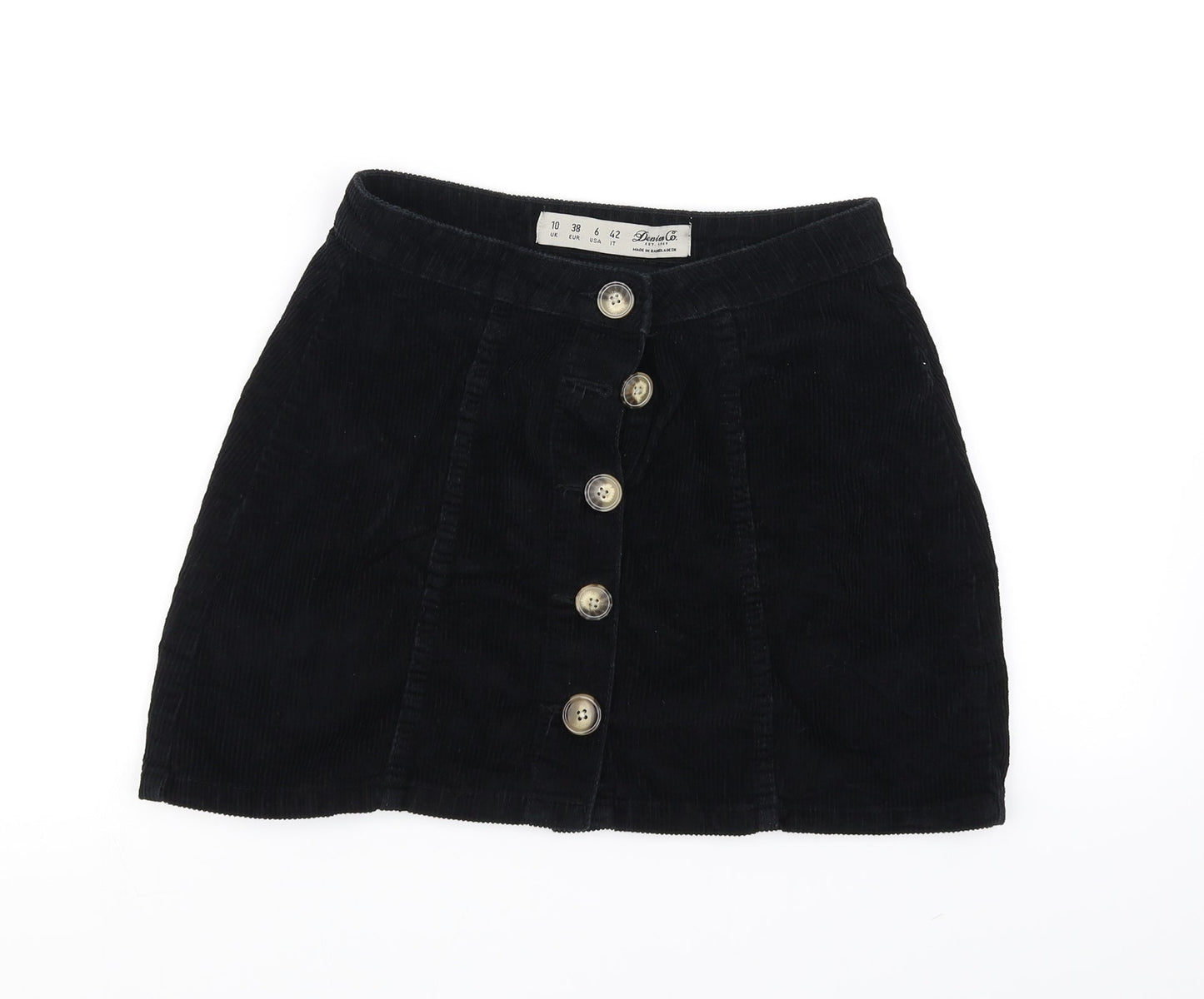 deniem & co Womens Black   Flare Skirt Size 10