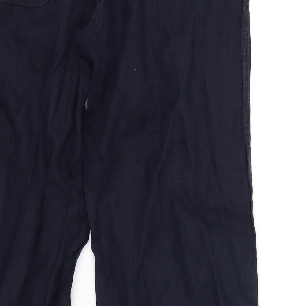 Womens UK Size 14 Marks and Spencer Regular Fit  Blue Trousers