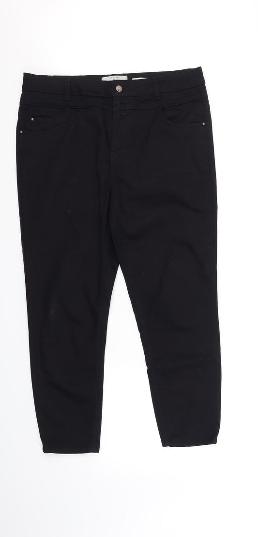 New Look Womens Black   Straight Jeans Size 14 L28 in