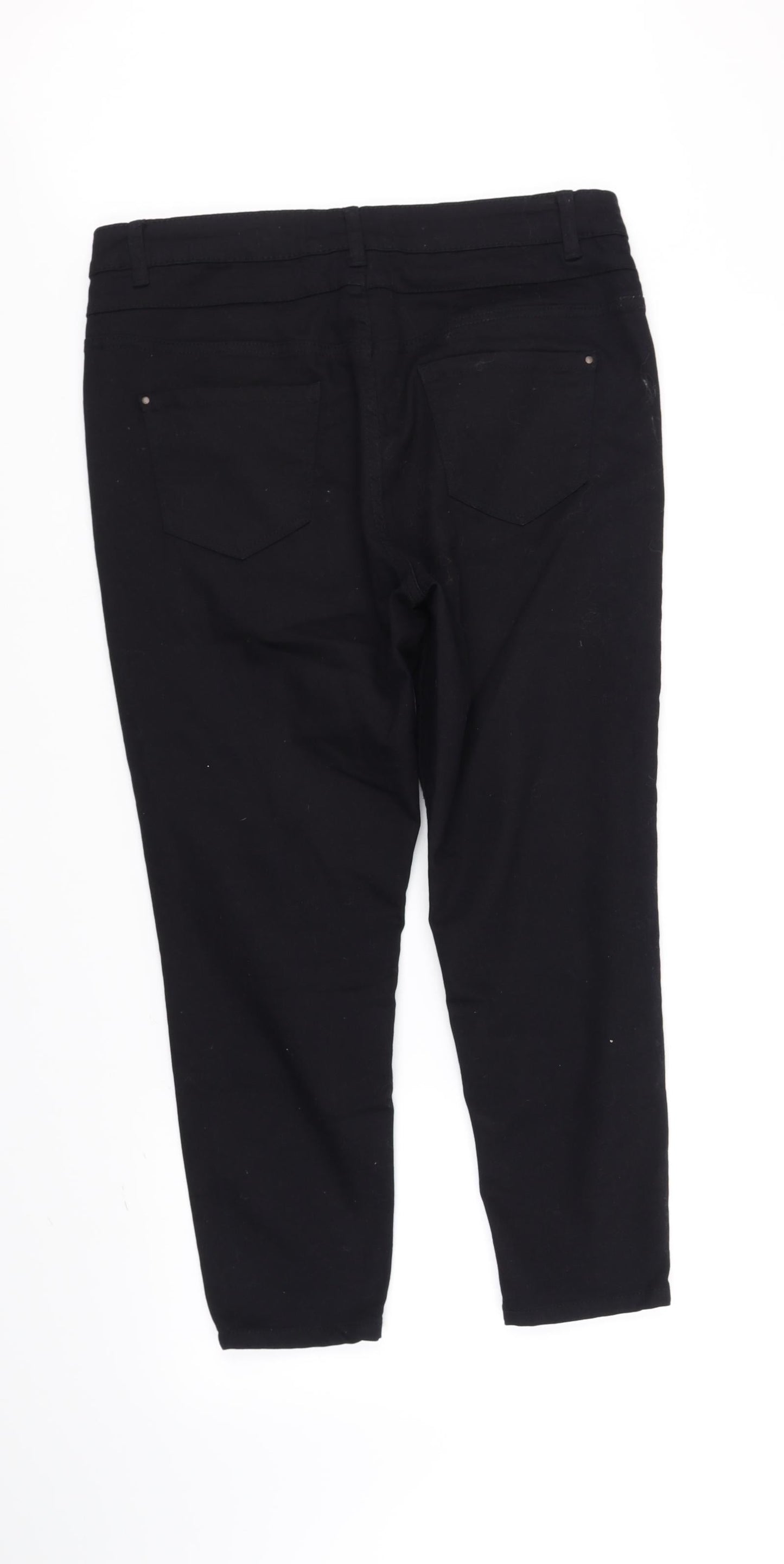 New Look Womens Black   Straight Jeans Size 14 L28 in