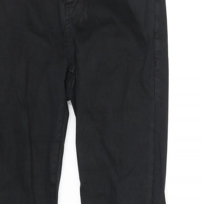Topshop Womens Black   Straight Jeans Size M L30 in