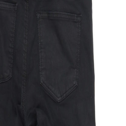 Topshop Womens Black   Straight Jeans Size M L30 in