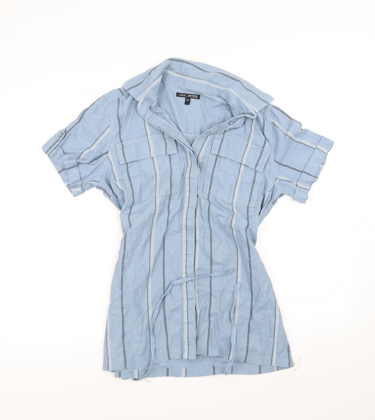 Next Girls Blue   Pullover Blouse Size 10 Years
