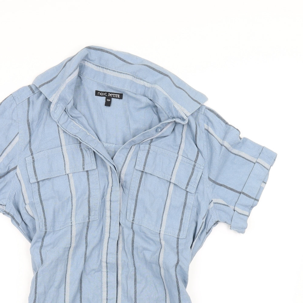 Next Girls Blue   Pullover Blouse Size 10 Years