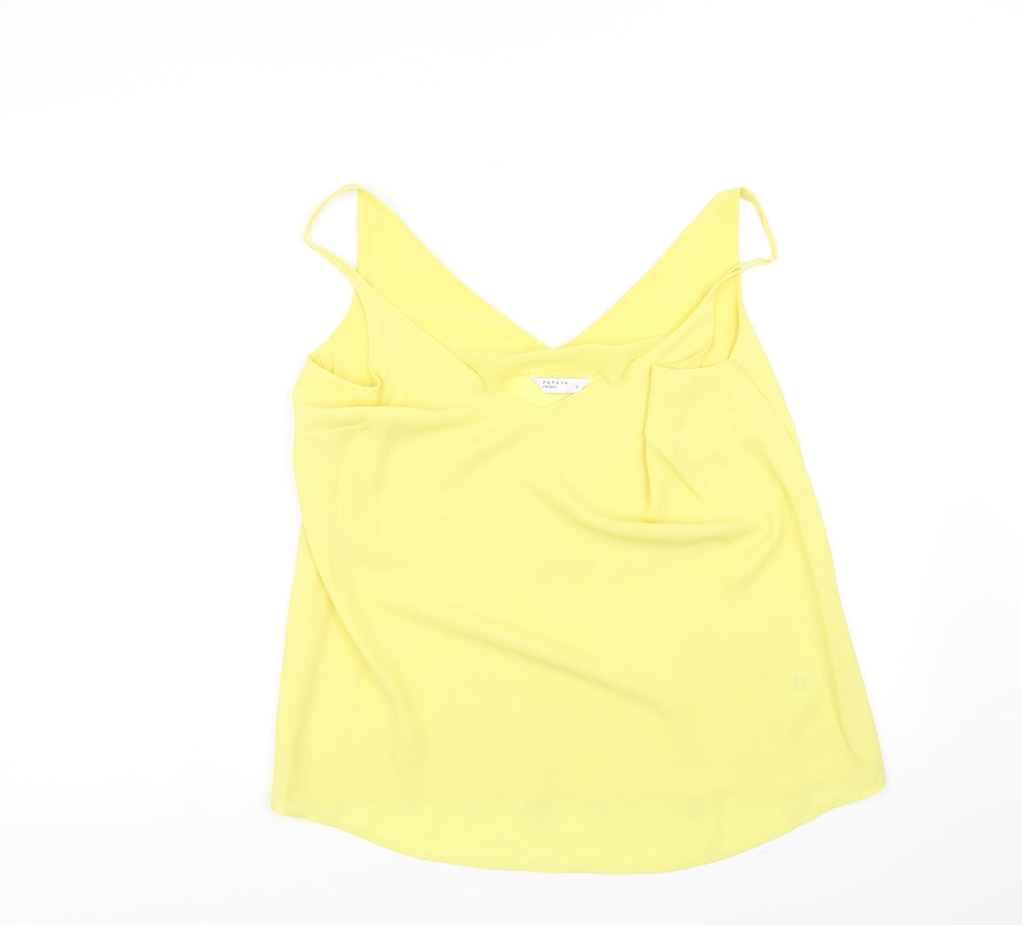 Papaya Womens Yellow   Basic Tank Size 10
