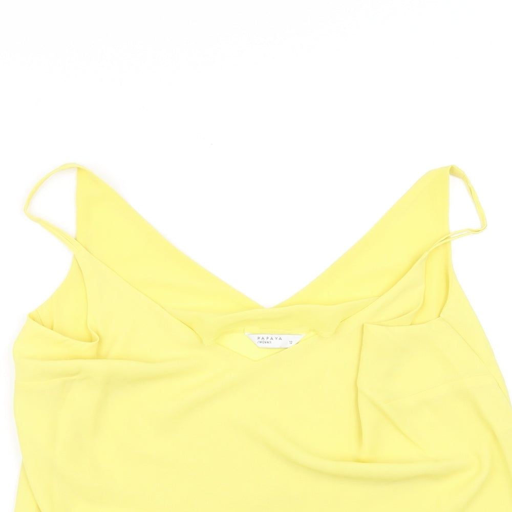 Papaya Womens Yellow   Basic Tank Size 10