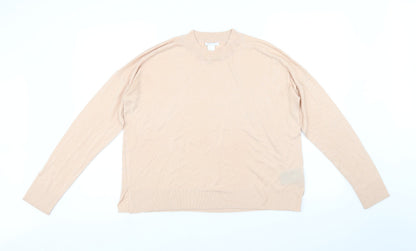 H&M Womens Pink   Pullover Jumper Size S
