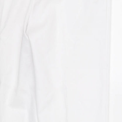 Womens UK Size 18 Marks and Spencer Regular Fit  White Trousers