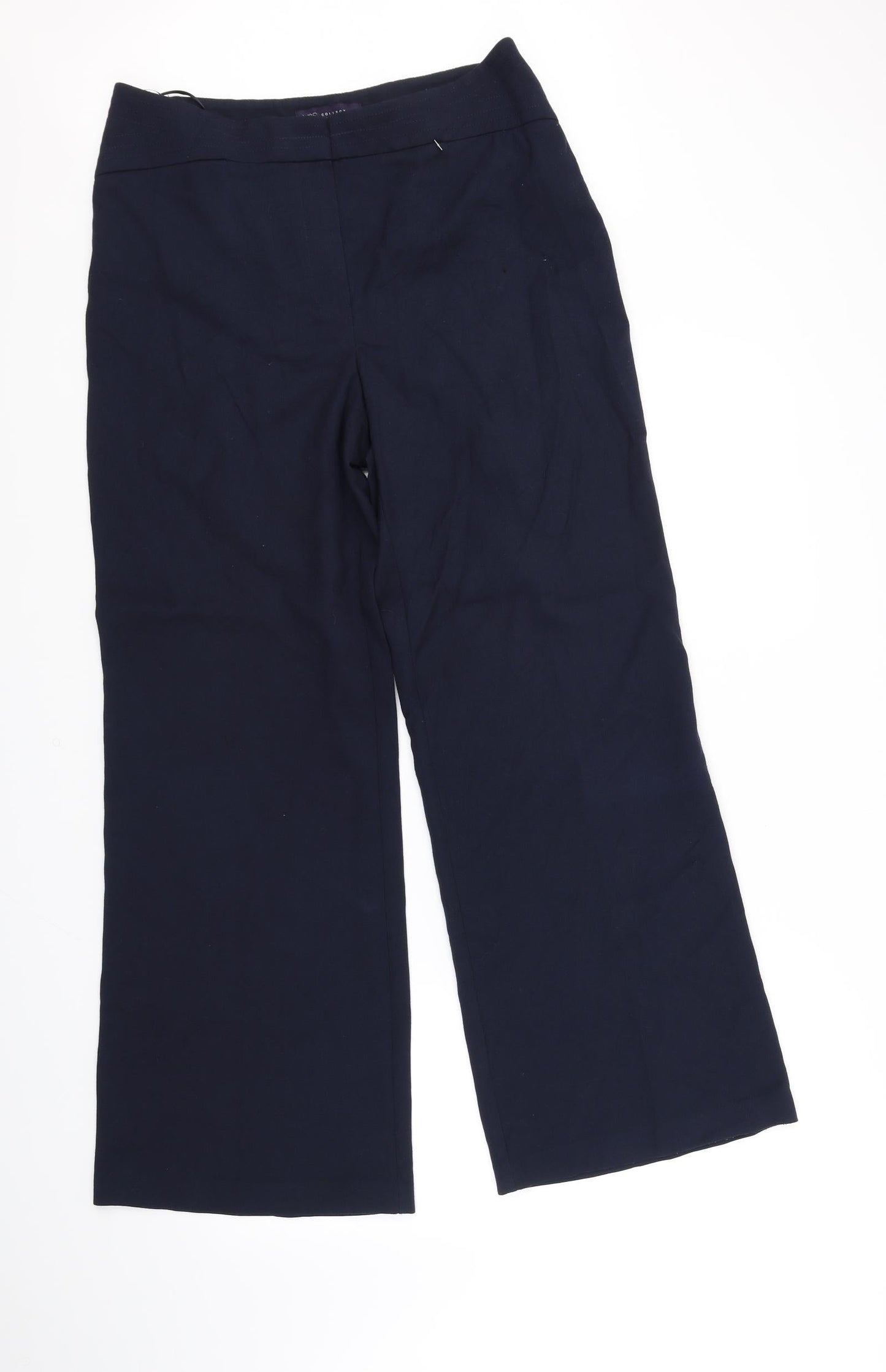 Womens UK Size 12 Marks and Spencer Regular Fit  Blue Trousers