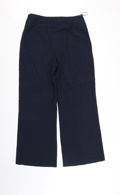 Womens UK Size 12 Marks and Spencer Regular Fit  Blue Trousers