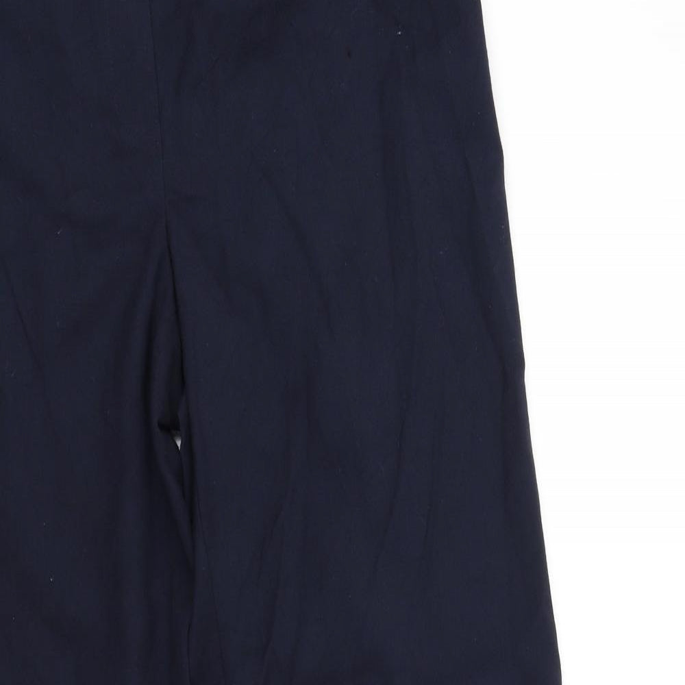Womens UK Size 12 Marks and Spencer Regular Fit  Blue Trousers