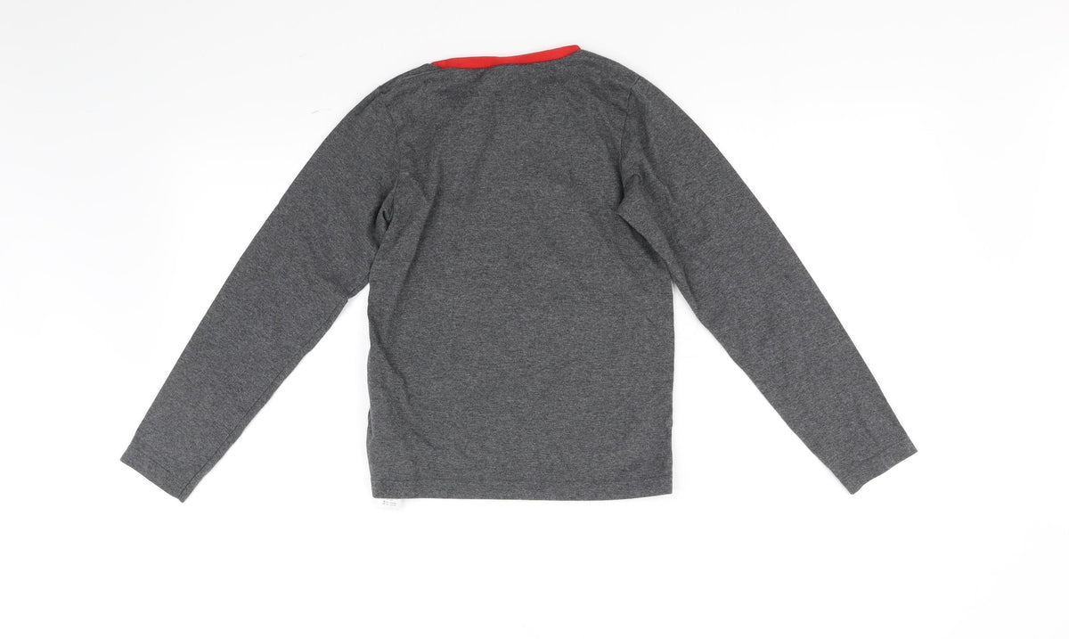 Avon Boys Grey   Basic T-Shirt Size 9-10 Years
